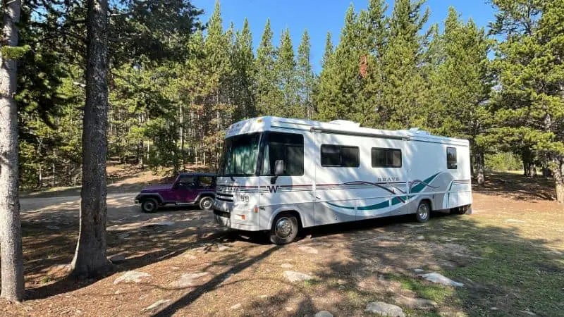 RV Parked By Nature Reserve
